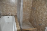 The bathroom was spotlessly clean, and even had a bathtub. This is the first tub I've seen in Panama.