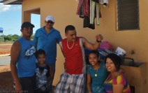 Yaira's guy (red shirt) and other assorted cousins. The lady in the multicolored shirt on the right is a teacher in the Comarca